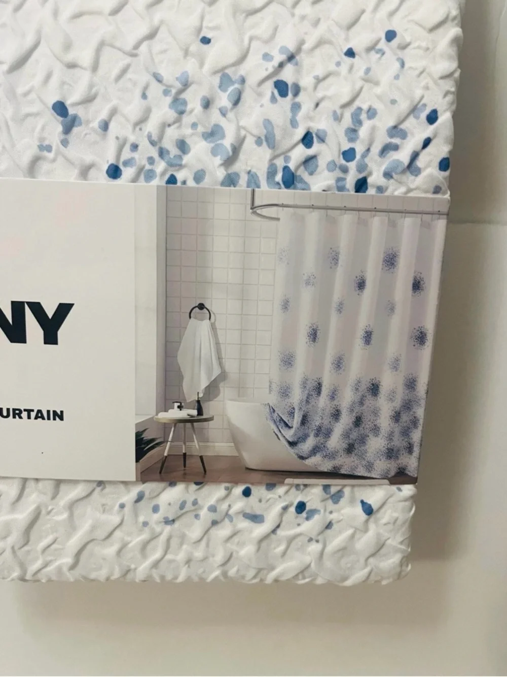 DKNY Splatterburst Microsculpt Shower Curtain 72
